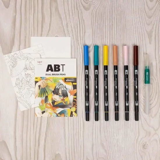 Tombow Bird Manga Illustration Dual Brush Pen Art Set {3}