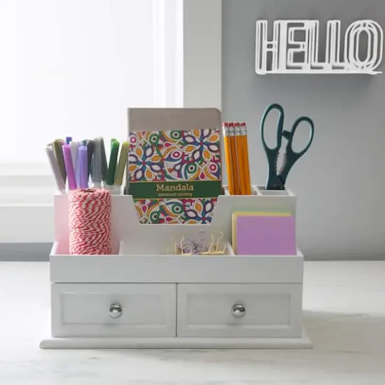 Organize It All White Accessory Organizer {10}