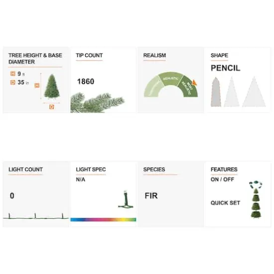 9ft. Unlit Silver Tinsel Artificial Christmas Tree {7}