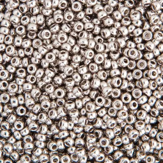 Miyuki&reg; 11/0 Glass Seed Beads, 22g Palladium Plate {1}