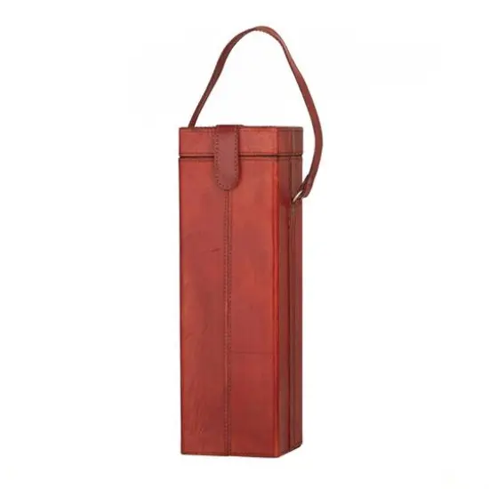 Red Modern Wine Holder, 5" x 5" x 15" {1}