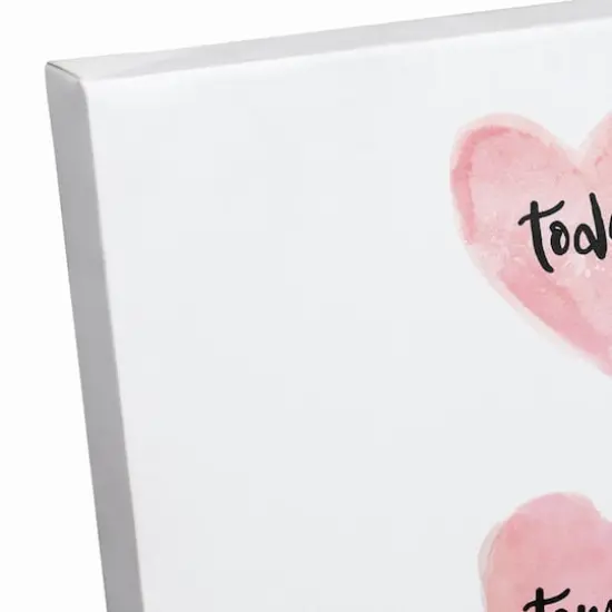 Today, Tomorrow, Always Hearts Canvas Wall Art {4}