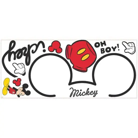 RoomMates Mickey Mouse All About Mickey Peel & Stick Giant Wall Decals {4}