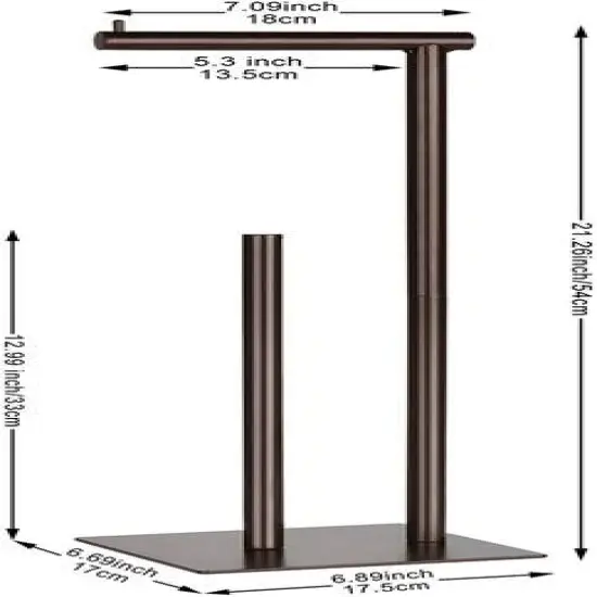 NEX&trade; 21" Brown Freestanding Industrial Toilet Paper Holder {3}