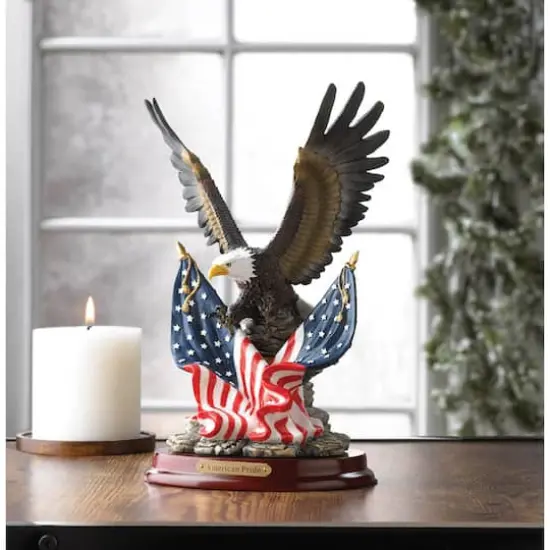 9.5" Patriotic Eagle Figurine {3}