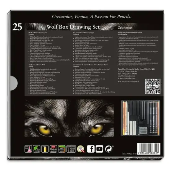Cretacolor&reg; Wolf Box Drawing Set {4}
