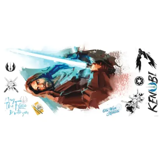 RoomMates Obi Wan Kenobi Painted Peel & Stick Giant Wall Decals {1}