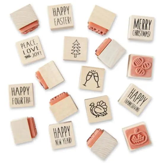 All Holiday Jar of Wood Stamps by Recollections&trade; {5}