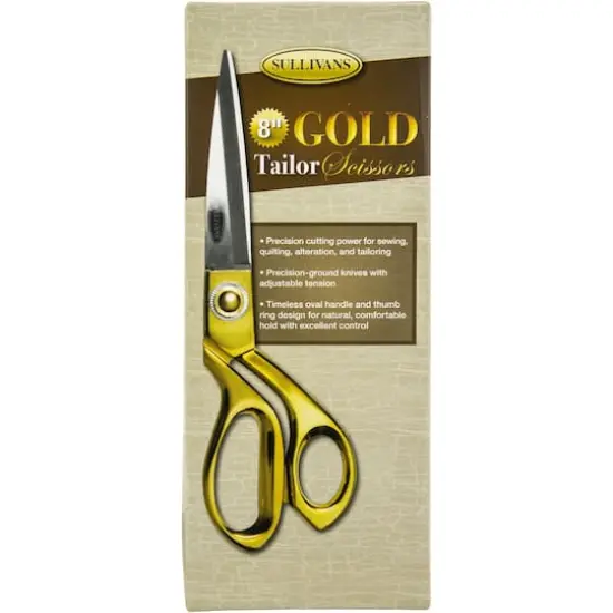Sullivans 8" Gold Tailor Scissors {1}