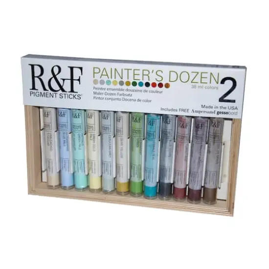 R&F Handmade Pigment Sticks&reg; Color Stick Set, Painter's Dozen 2 {1}