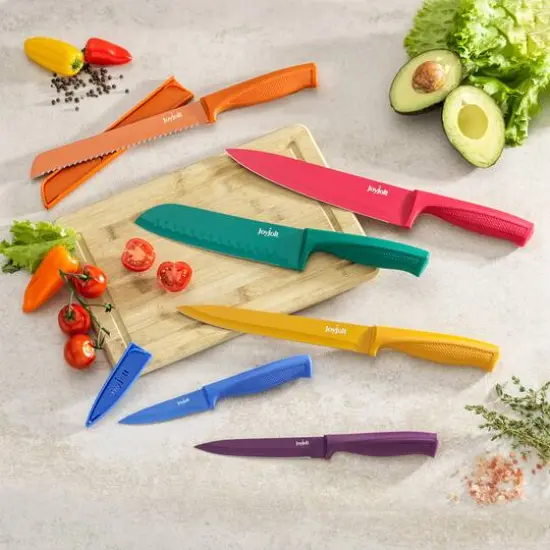 JoyJolt&reg; Multicolored Multipurpose Kitchen Knife Set {3}