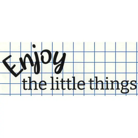 Leisure Arts&reg; Vinyl Enjoy the Little Things Black Wall Decal {1}