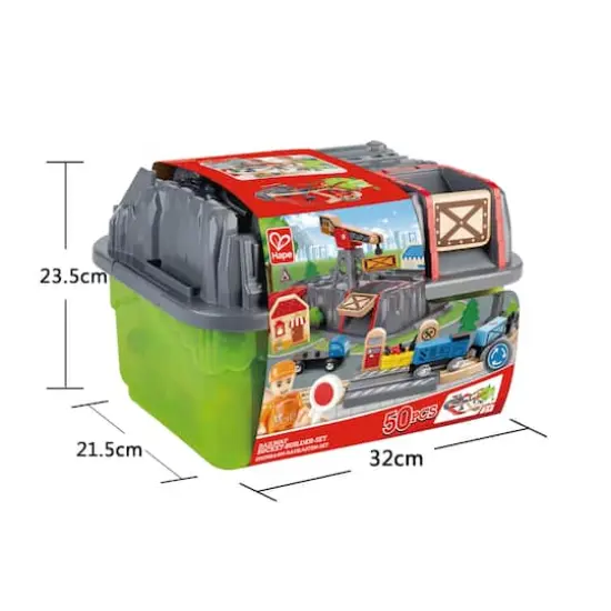Hape Railway Bucket Builder Train Set {5}
