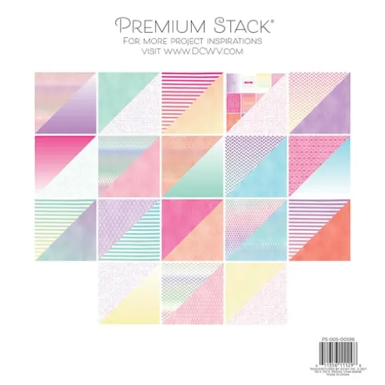 DCWV® Watercolor Ombré Double-Sided Cardstock Paper Pad, 12" x 12" {3}