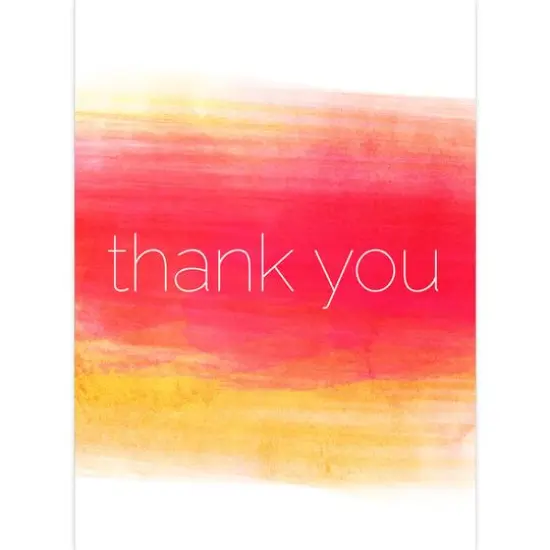 JAM Paper Assorted Colorful Ombre Blank Thank You Cards Set, 36ct. {4}