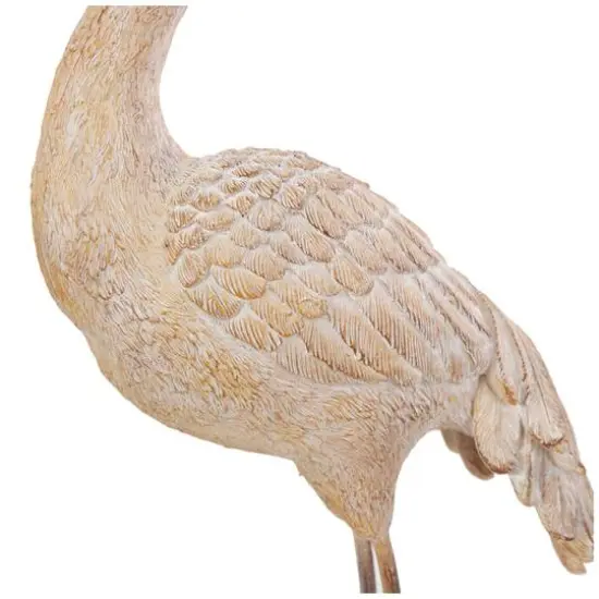 Cream Carved Crane Sculpture Set {8}