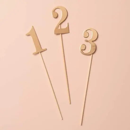 1-12 Gold Table Numbers by Celebrate It&trade; {6}