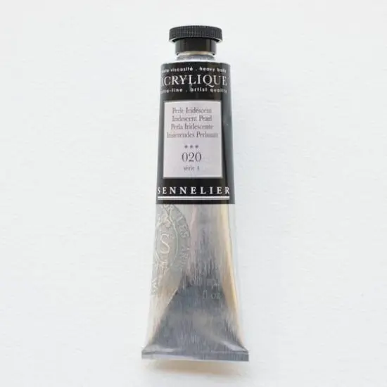 Sennelier Extra Fine Artists' Acrylic Paint, 60mL 020 Iridescent Pearl {1}