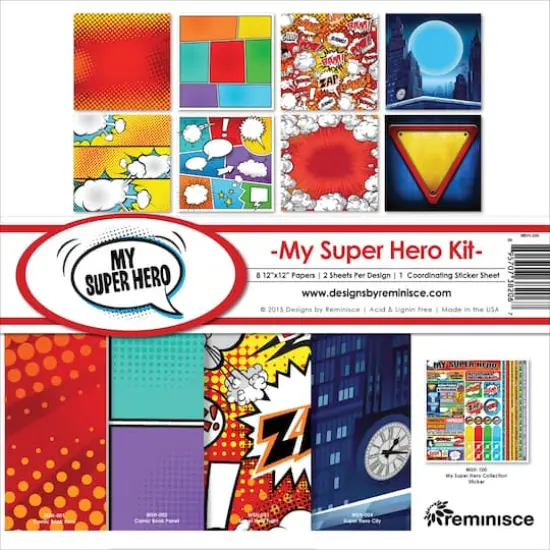 Reminisce Collection Kit 12"X12"-My Super Hero {1}