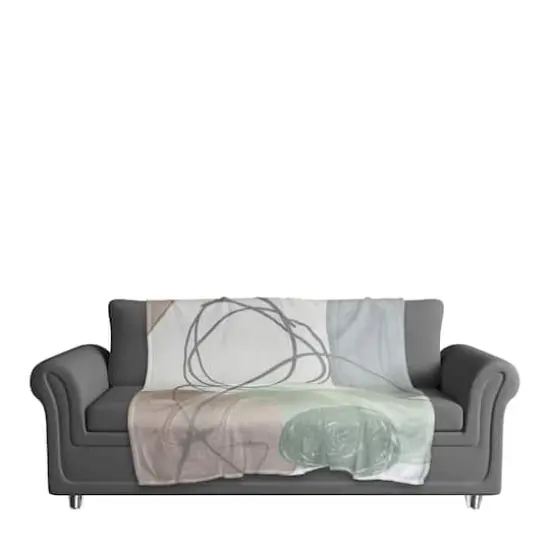 Chic Urban Abstract II 50" x 60" Coral Fleece Blanket {4}