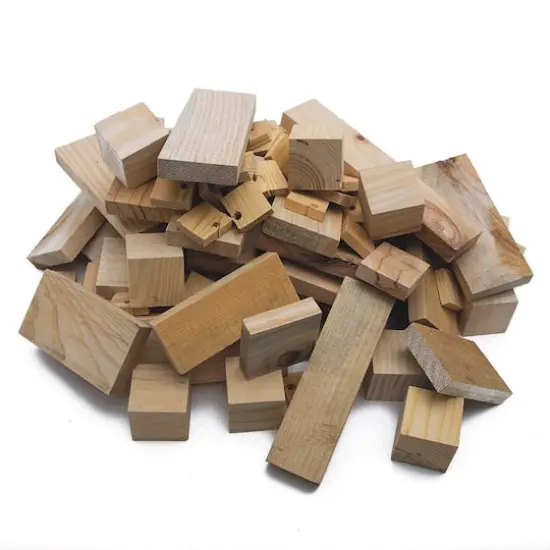S&S Worldwide&reg; Scrap Wood Pieces Box, 10lbs. {1}