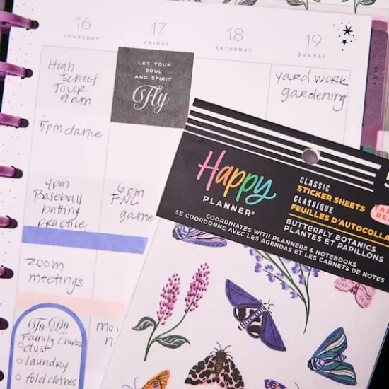 The Classic Happy Planner&reg; Butterfly Botanics Sticker Book {14}