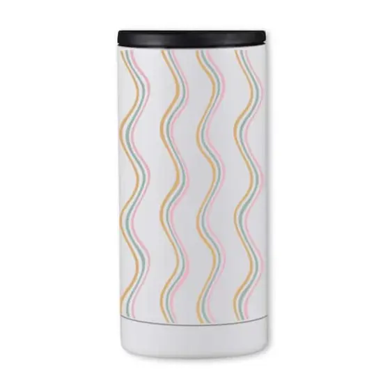 Modern Wavy Stripes 12oz. Koozie {1}