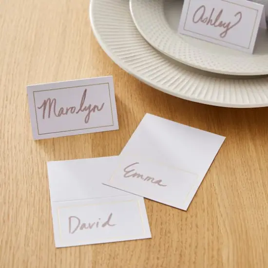 Gold Trim Place Cards by Recollections&trade;, 50ct. {3}