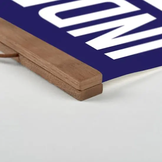 20" Red, White & Blue Independence Bravery Freedom Teak Hanging Canvas {3}