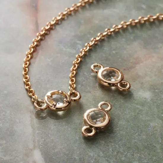14mm Gold Circle Connectors, 3ct. by Bead Landing&trade; {3}