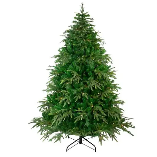 7.5ft. Pre-Lit Roosevelt Fir Artificial Christmas Tree, Warm White LED Lights {1}