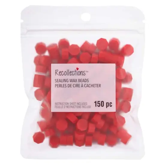 Sealing Wax Beads by Recollections&trade; Red {4}