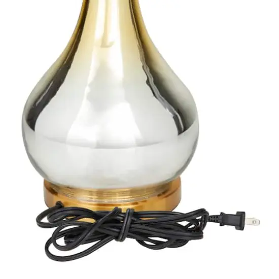 Gold Glass Glam Accent Lamp, 15" x 15" x 27" {5}