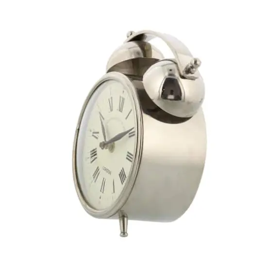 7" Stainless Steel and Aluminum Traditional Clock {3}
