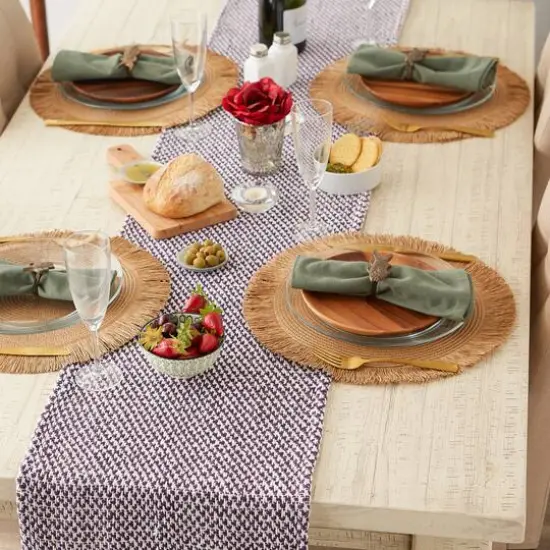 DII&reg; 72" Woven Table Runner Eggplant {7}