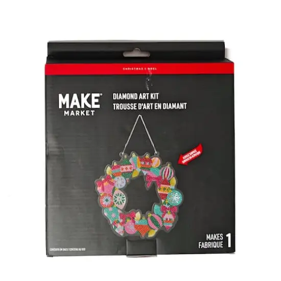 8" Ornament Wreath Diamond Art Kit by Make Market&reg; {5}
