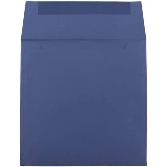 JAM Paper 6" Square Colored Invitation Envelopes, 25ct. Presidential Blue {4}