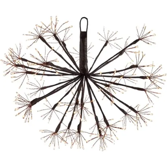 12" Pre-Lit LED Brown Christmas Ball Decoration {1}