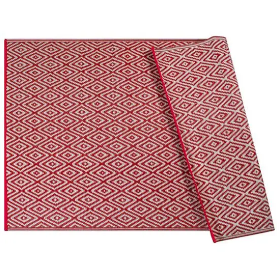 DII&reg; Rust Diamond Outdoor Rug, 4ft. x 6ft. {5}