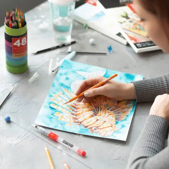 Arteza&reg; Premium Watercolor 48 Pencil Set {5}