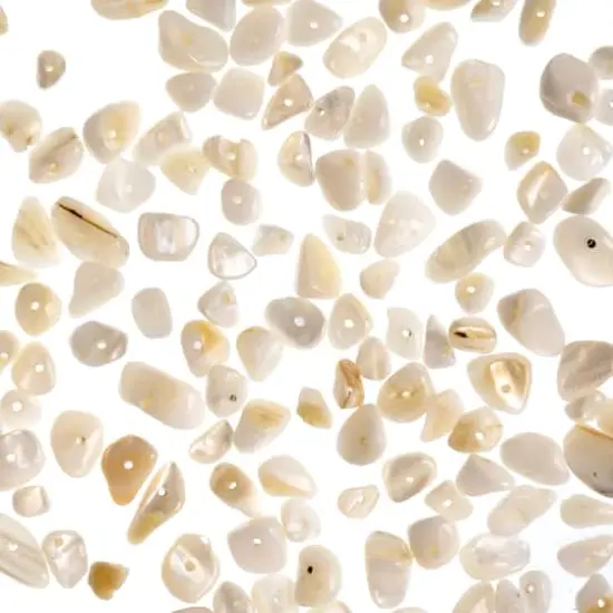 John Bead Natural Stone Chip Beads, 100g Natural White {3}