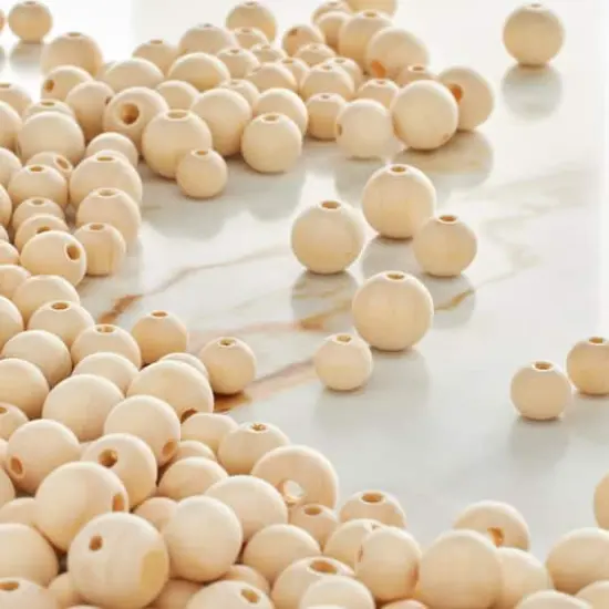 Unfinished Wooden Round Beads by Bead Landing&trade; {4}