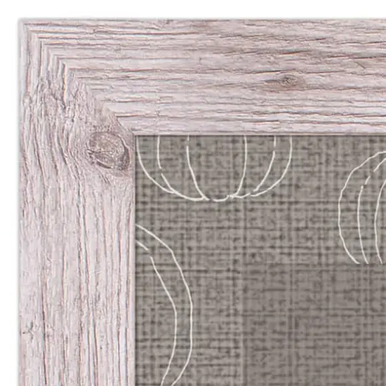 Gray Grateful Hearts Print in Western White Frame {4}