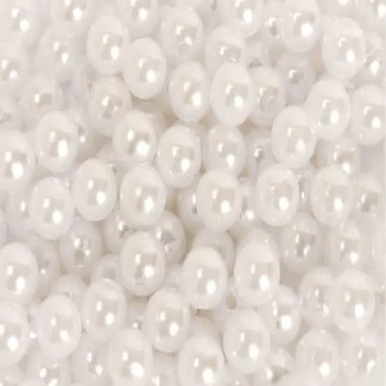 S&S Worldwide&reg; 8mm Faux Pearl Beads, 8oz. {1}