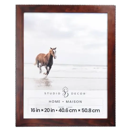 Home Brown with Beaded Edge Wood Wall Frame by Studio D&eacute;cor&reg; {1}