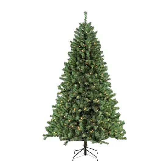 9ft. Pre-Lit Northern Fir Artificial Christmas Tree, Clear Lights {5}