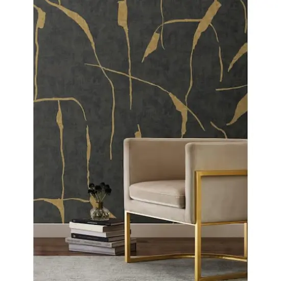 Roommates Ivory Coast Mural Peel & Stick Wallpaper Black/Yellow {5}
