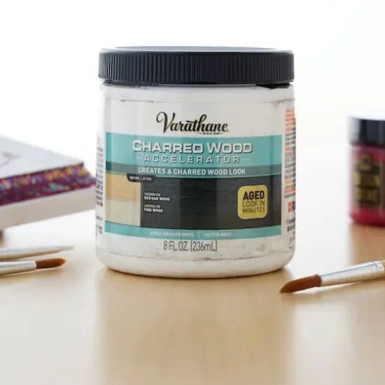 Varathane&reg; Accelerator, Charred Wood {3}