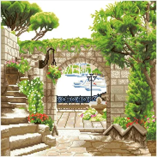 Diamond Dotz&reg; Mediterranean Stroll Diamond Painting Kit {3}