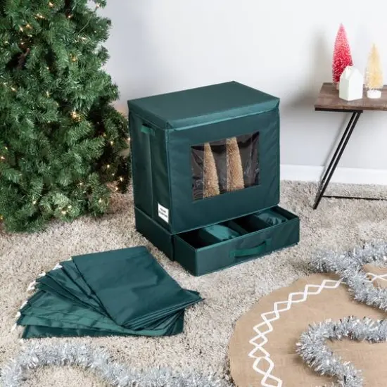 Honey Can Do Green Holiday D&eacute;cor Storage Box {1}